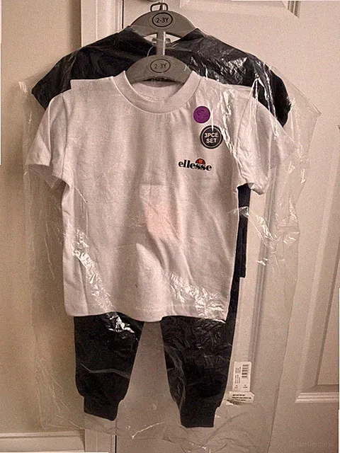 Ellesse 3-teiliges Set Kinder Alter 2-3 Logo Navy & Weiß T-Shirts & Jogginghose