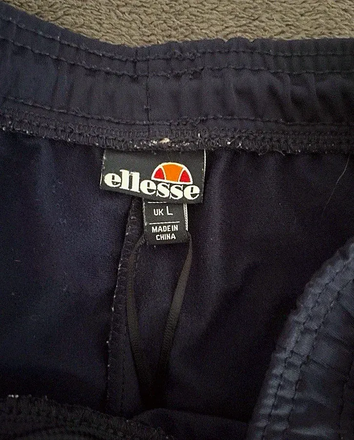 ellesse Herren Jogginghose Blau Gr. L, elastischer Bund, Bindeverschluss