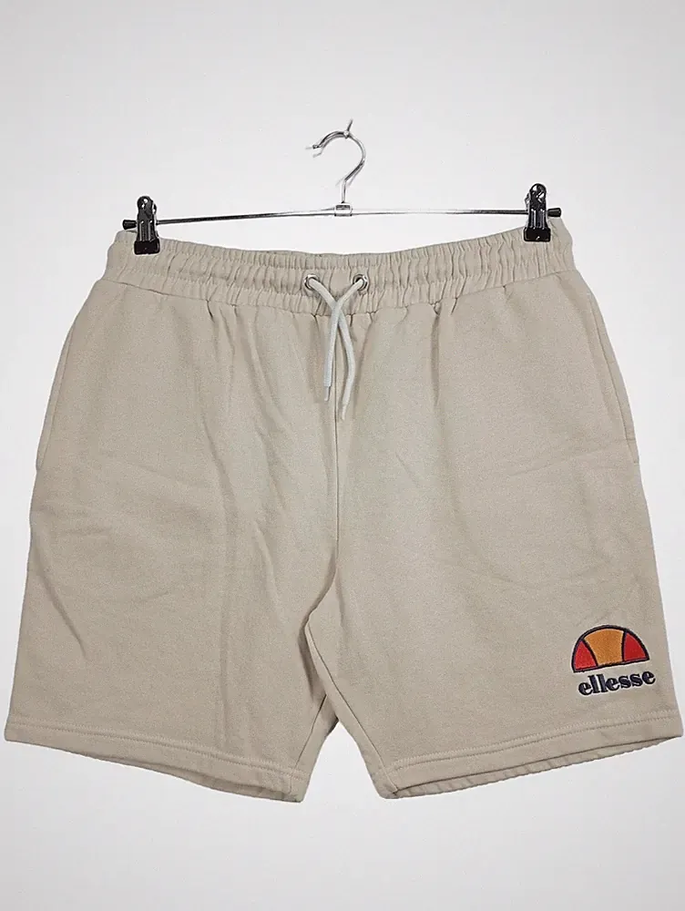 ellesse Herren Sweatshorts Kurze Jogginghose Beige Gr. M