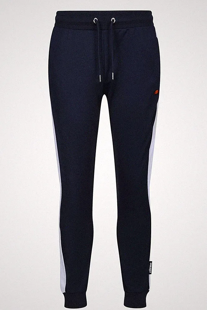 ELLESSE Herren Trainingshose Usato Navy Blau mit Kordelzug Seitenstreifen