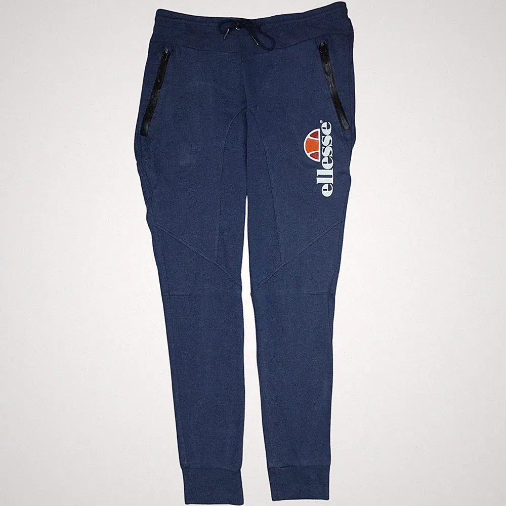 Ellesse Jogginghose Herren Blau Größe M Logo Tapered Fit
