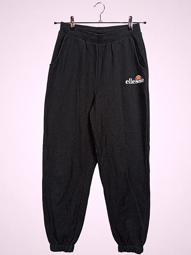 Ellesse Jogginghose Herren Gr. 40/L Schwarz Sweatpants Logo