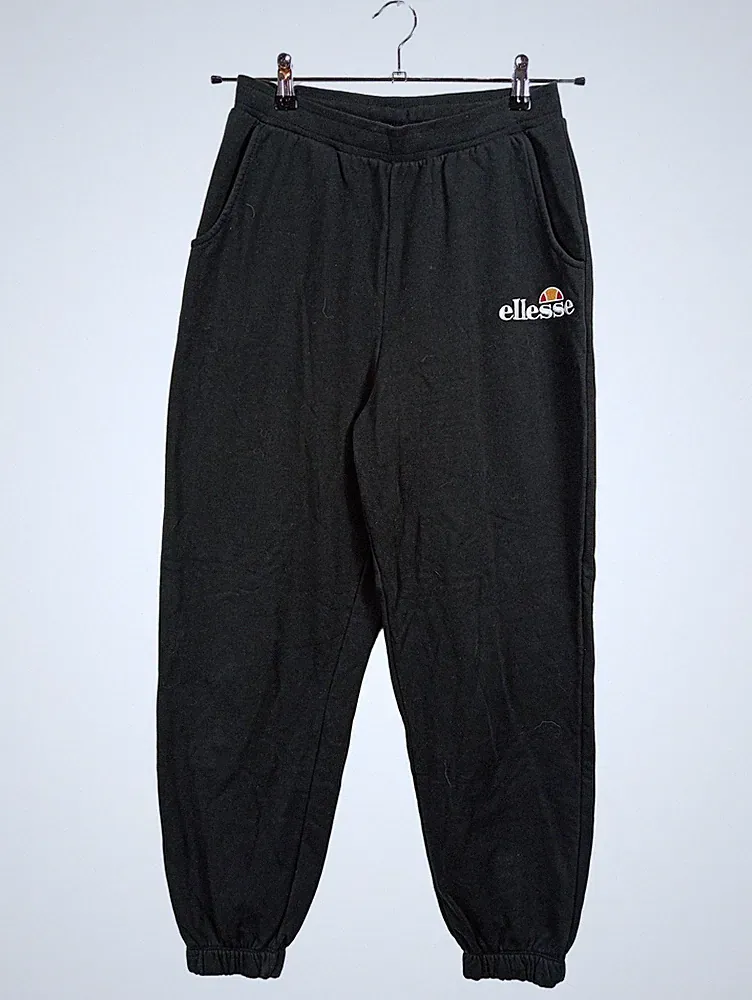 Ellesse Jogginghose Herren Gr. 40/L Schwarz Sweatpants Logo