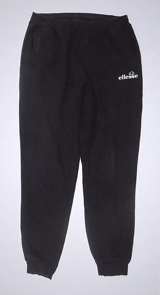 Ellesse Jogginghose Herren schwarz UK 12 Relaxed Fit Baumwollmischung