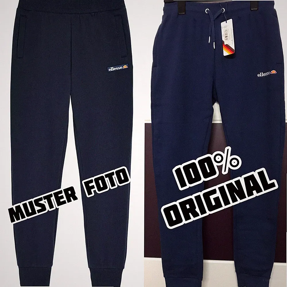 ellesse Original Herren SRICK PANTS Sport-Jogginghose/Blau-Navi/Neu/Gr-M