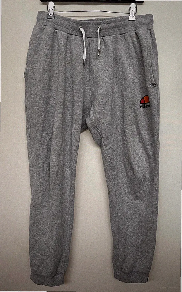 Ellesse Ovest Jog Pant Hose Herren Jogginghose Grau Größe XL
