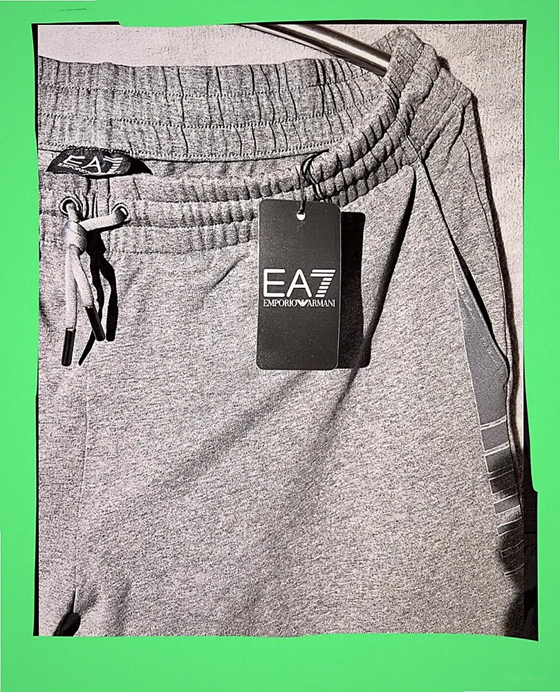 Emporio Armani EA7 Jogginghose, Freizeithose Lang Hellgrau Größe 3XL Neu