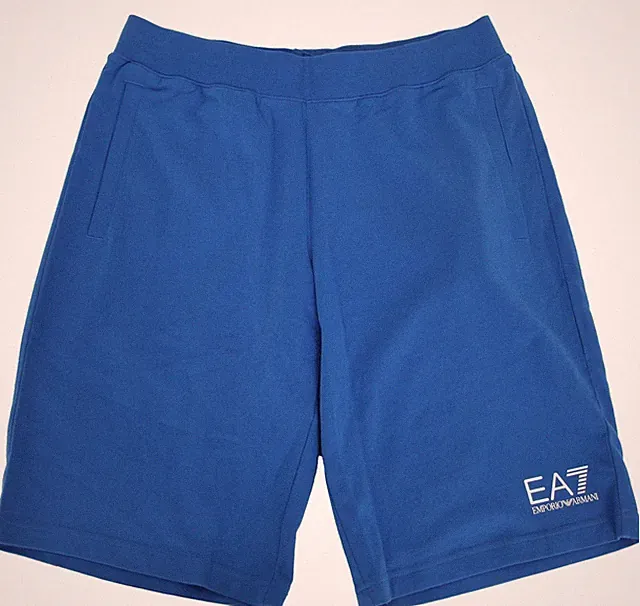 Emporio Armani EA7 Kurze Jogginghose Sweat Pants Shorts Größe 2XL XXL Blau Blue