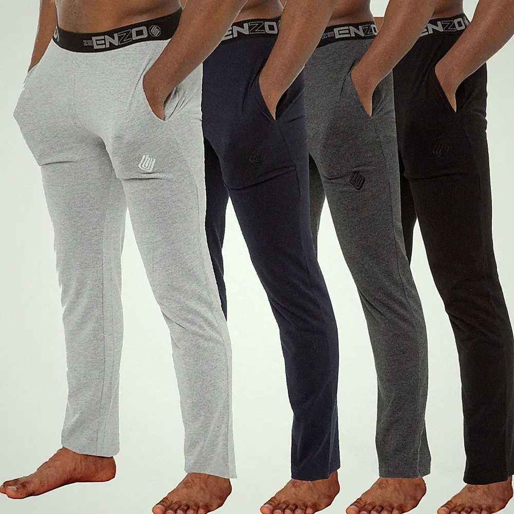 Enzo Herren Pyjamahose Loungehose Nachtwäsche Hose Schlafanzug Jersey Loungewear