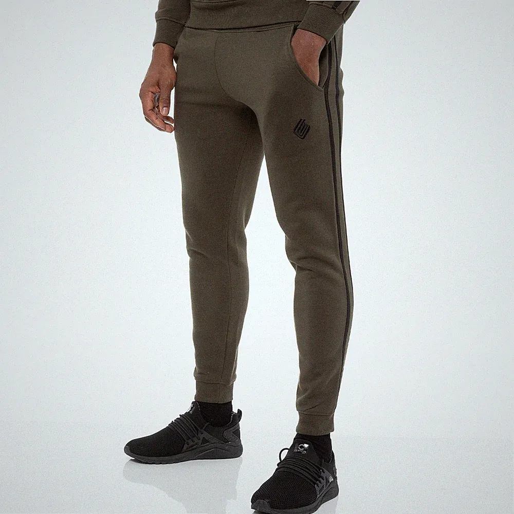 Enzo Herren Slim Jogginghosen Fleece Bündchen Track Sweatpants – Sporthose