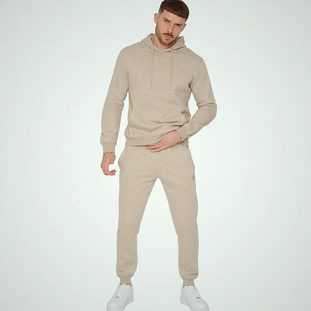 Enzo Herren Trainingsanzug Satz Kapuzenpullover Fitness Top Jogginghose
