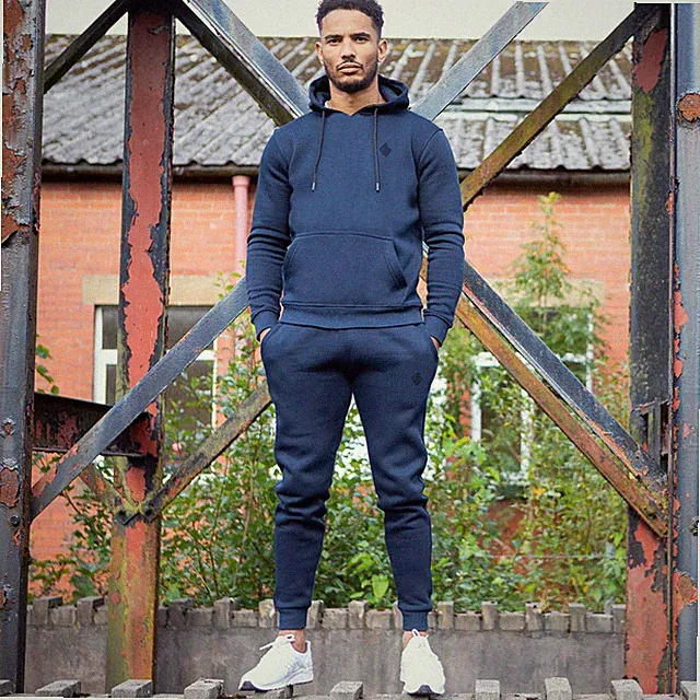 Enzo Herren Trainingsanzug Set Fleece Sweatshirt Pullover Hoodie Jogginghose