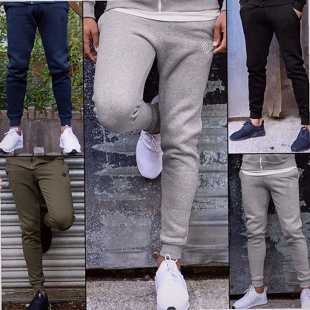 Enzo Jogginghose Herren Joggen Hose Trainingsanzug Fleece Fitness Sport Slim Fit