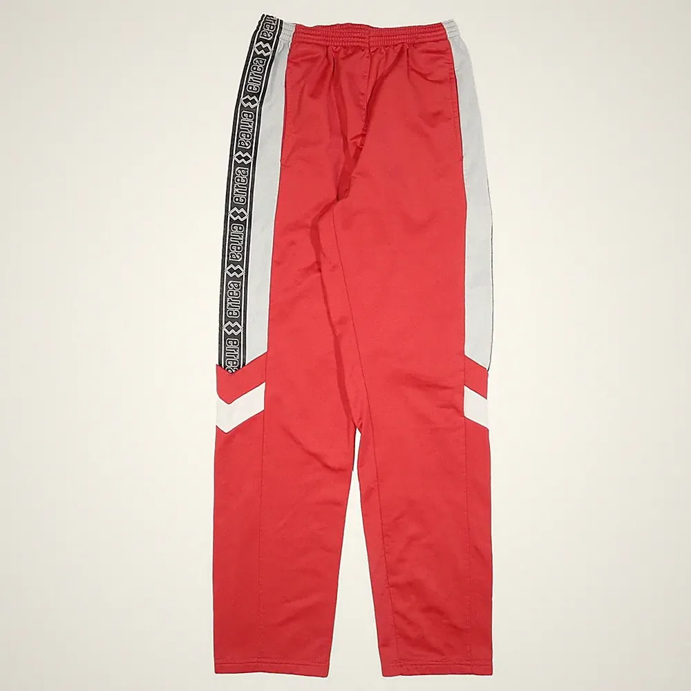 ERREA Herren Jogger Rot Weiß S W28 L31 Slim Tapered Polyester-Mischung