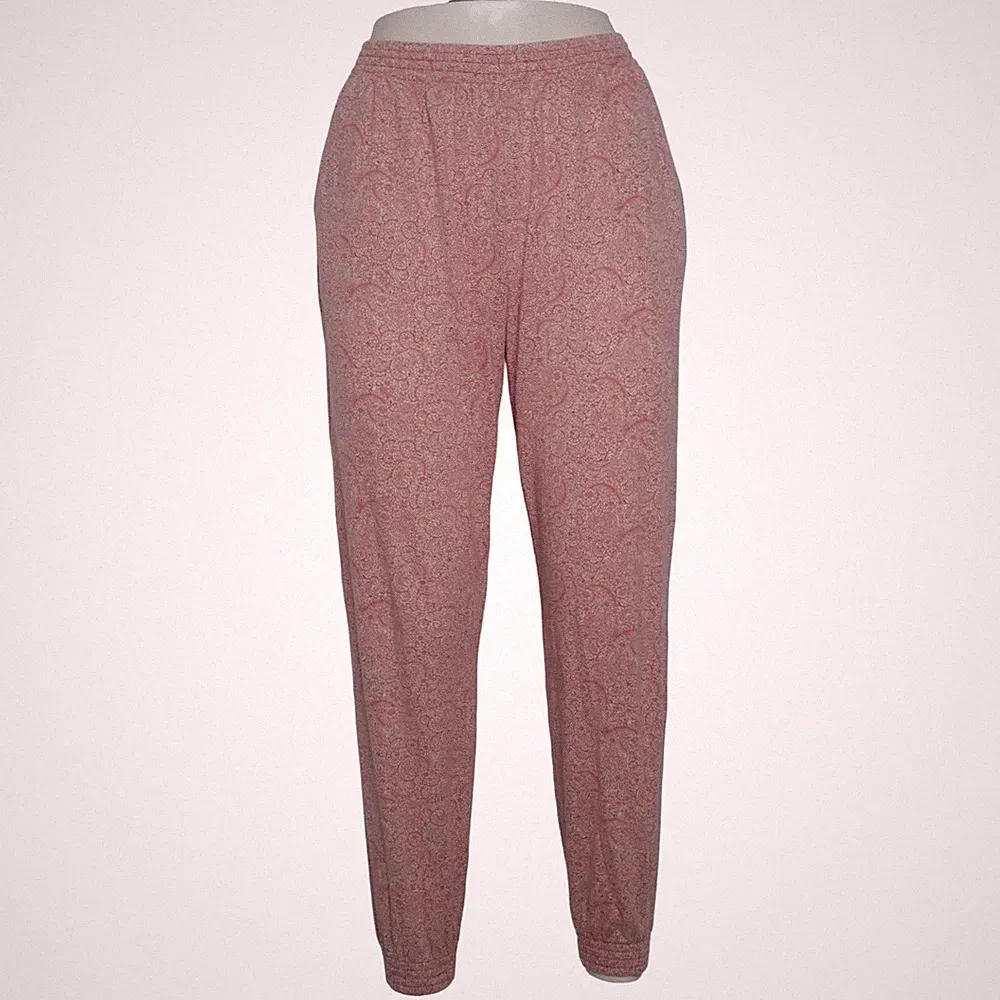 Esmara, Jogginghose, Größe: 42/44, Rot/Weiß, Polyester/Viskose, Paisley #pxN