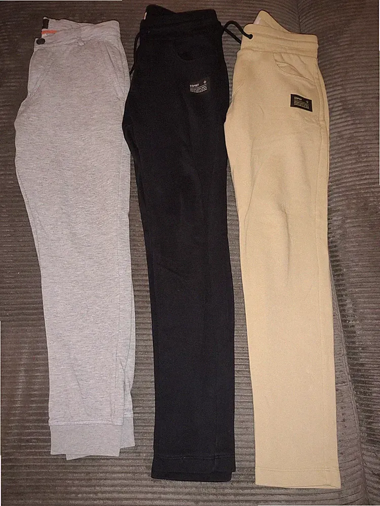 Esprit Jogginghose 3x Gr. XS Slim schwarz + beige + grau