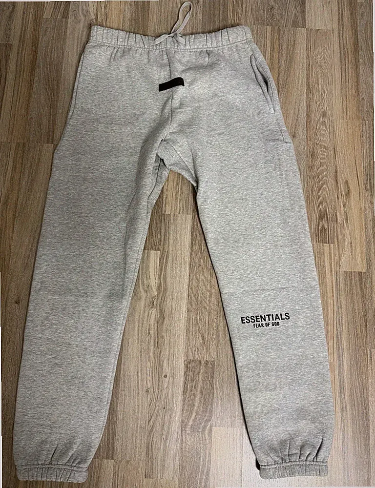 ESSENTIALS FEAR OF GOD Herren Jogginghose XL Grau Baumwolle elastischer Bund