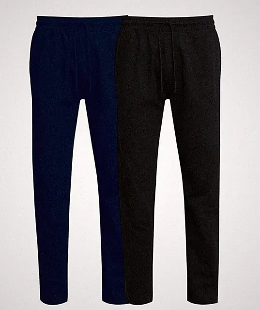ex M*S HERREN JOGGINGHOSE AUTOGRAMM GERADES BEIN COTTON RICH REGULAR TASCHE HOSE