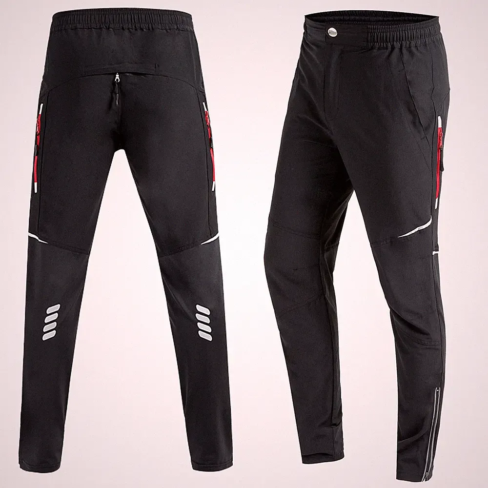 Fahrradhose Radhose Funktionshose Laufhose Lang winddicht atmungsaktiv Herren