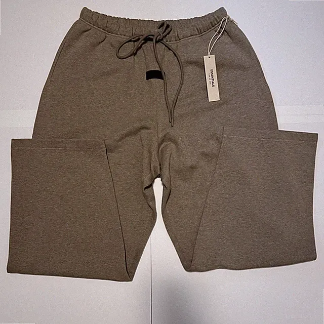 FEAR OF GOD ESSENTIAL Heather Gray Sweat Pants Size Large New Men's