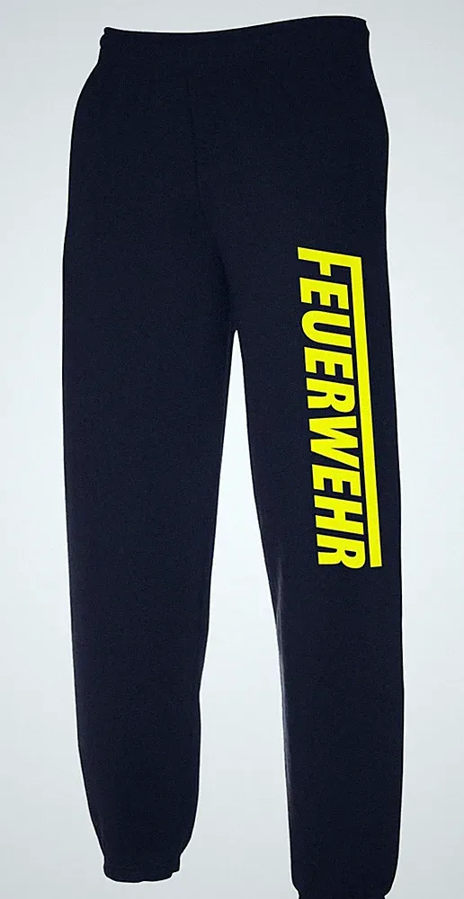 FEUERWEHR Jogginghose Hose Freizeithose Trainingshose navy oder schwarz J6L