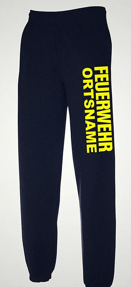 FEUERWEHR Jogginghose Hose Freizeithose Trainingshose navy oder schwarz JO13