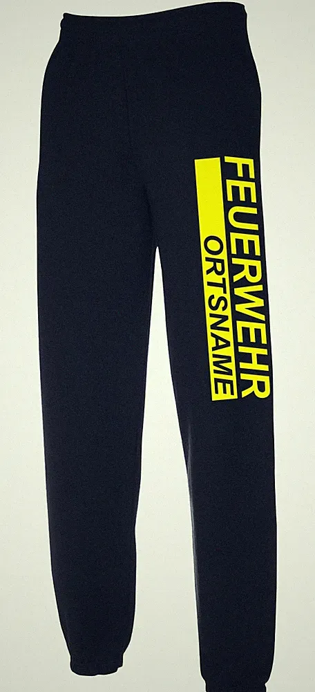 FEUERWEHR Jogginghose Hose Freizeithose Trainingshose navy oder schwarz JO22