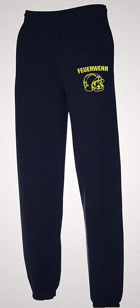 FEUERWEHR Jogginghose Hose Freizeithose Trainingshose navy oder schwarz JX1
