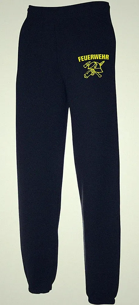 FEUERWEHR Jogginghose Hose Freizeithose Trainingshose navy oder schwarz JX3