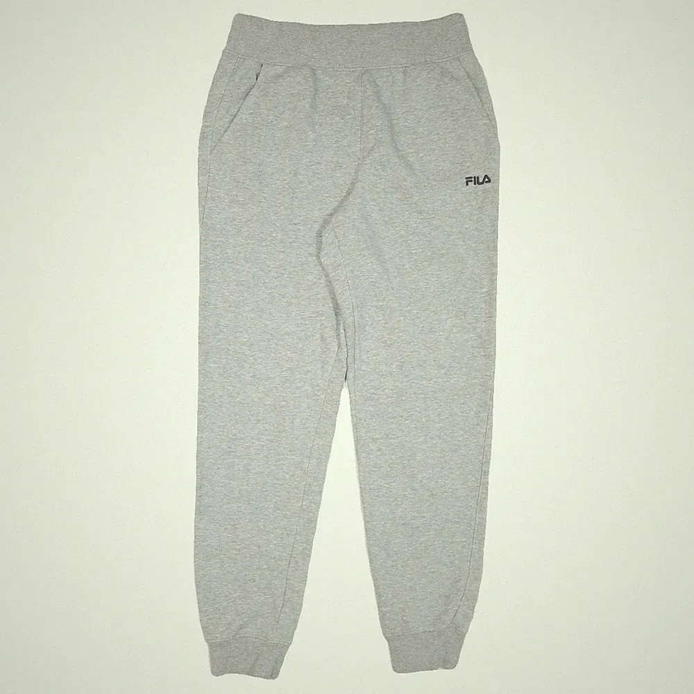 FILA Herren Jogger Grau Slim Tapered S W30 L29 Baumwollmischung Freizeit
