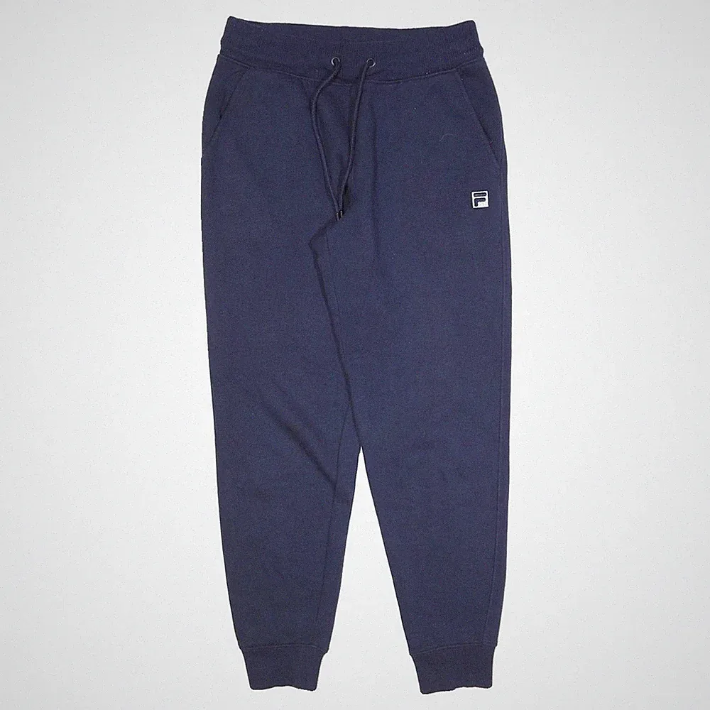FILA Herren Jogger Navyblau Klassisch Schmal zulaufend Baumwollmischung W28 L28