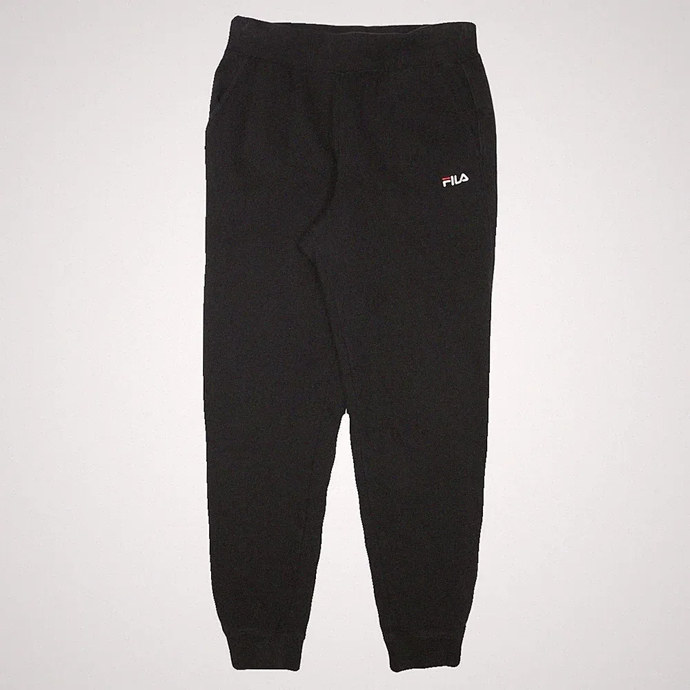 FILA Herren Jogger Schwarz S W28 L27 Slim Tapered Baumwollmix Casual
