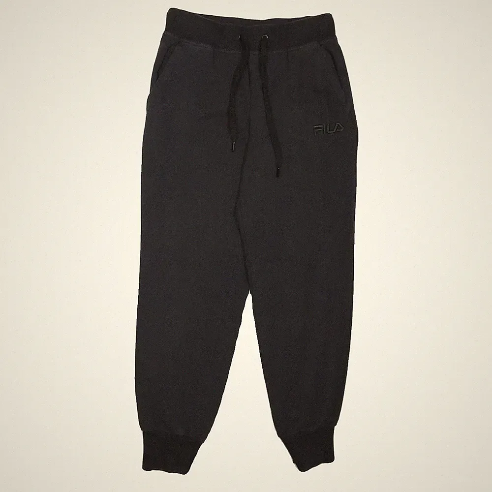 FILA Herren Jogger Slim Tapered Schwarz Baumwollmischung W28 L27