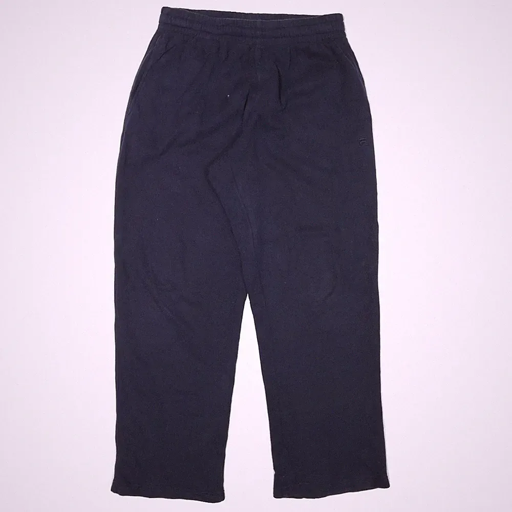 FILA Herren Jogginghose Blau M W28 L28 Cotton Blend Relaxed Straight Fit