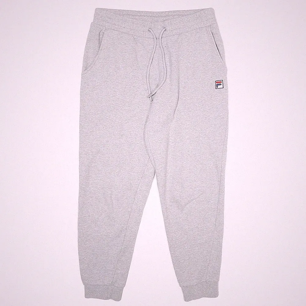 FILA Herren Jogginghose Grau S W28 L26 Karottenschnitt Baumwollmischung Freizeit