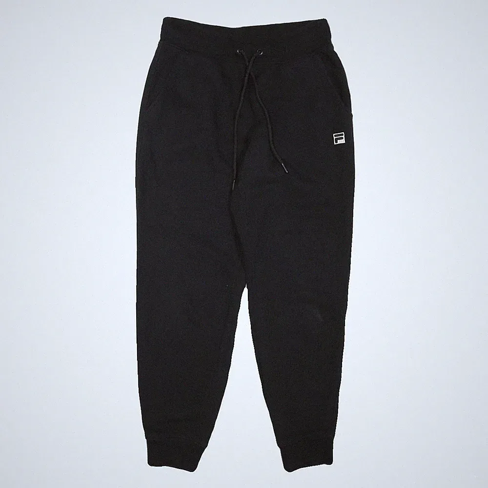 FILA Herren Jogginghose Schwarz Schlank Konisch S W28 L27 Baumwolle Blend Lässig