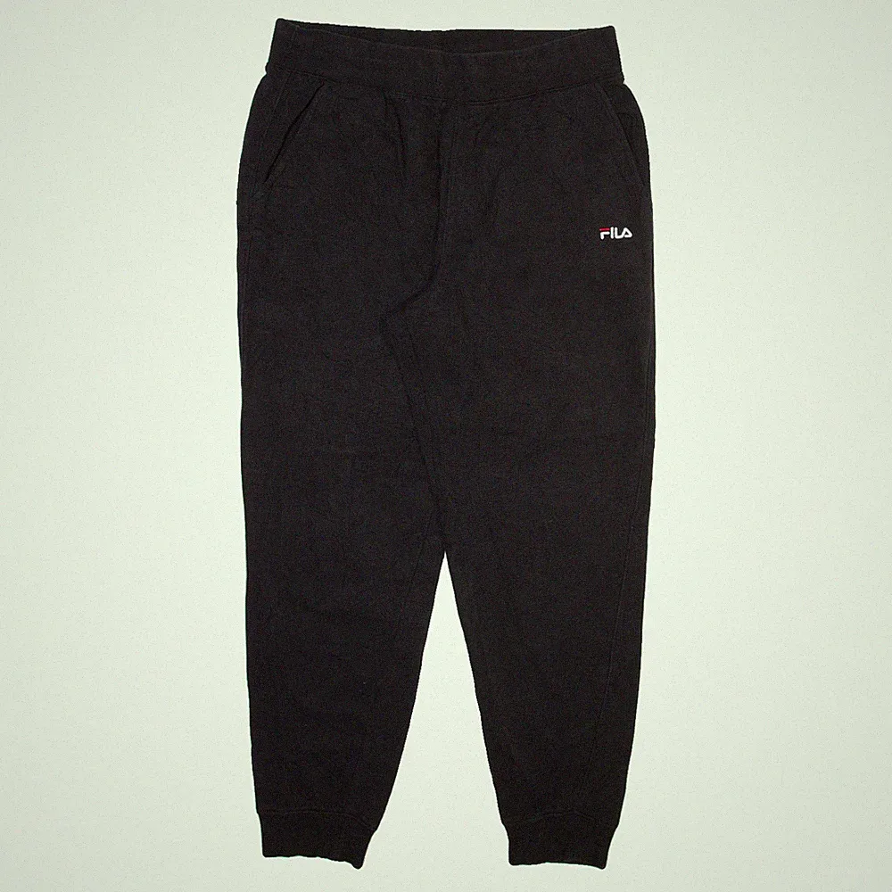 FILA Herren Jogginghose Schwarz Verjüngt L W31 L28