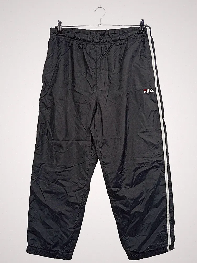 FILA Herren Jogginghose Trainingshose Schwarz Gr. 52 XL Seitenstreifen