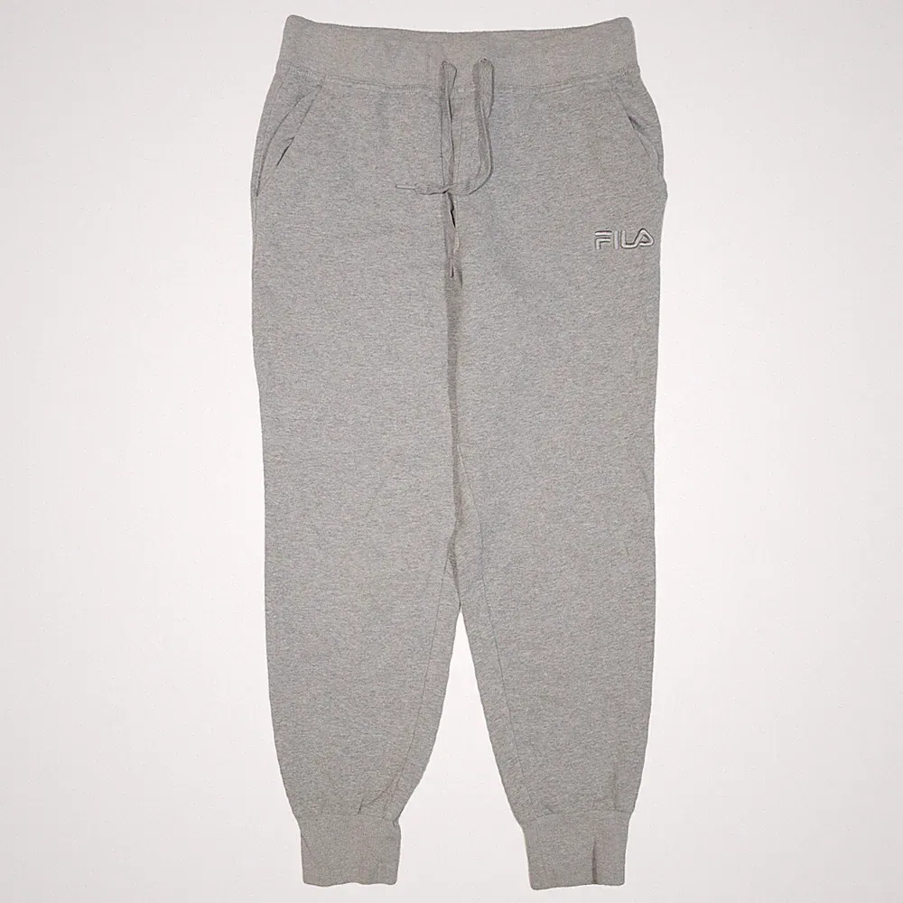 FILA Herren Jogginghosen Grau Schmal Zulaufend M W28 L27 Baumwoll-Mix