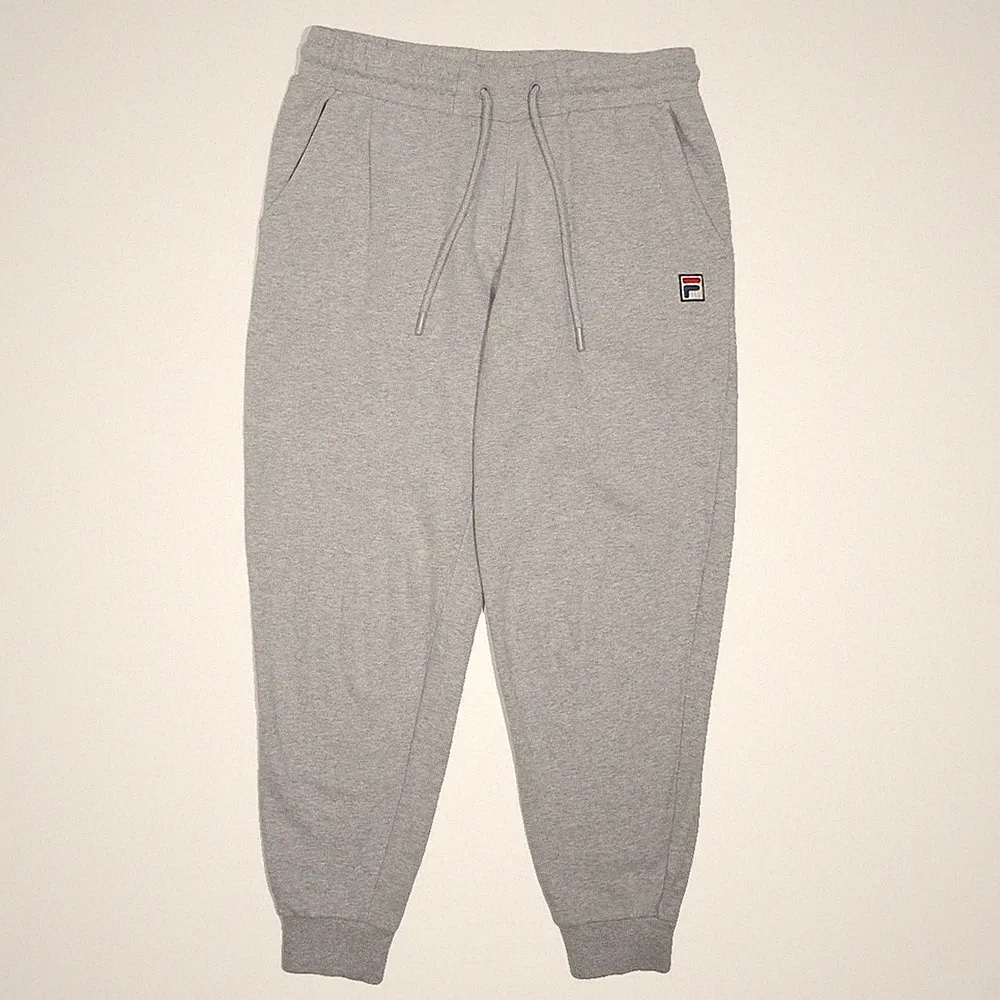 FILA Herren Jogginghosen Grau Slim Tapered S W29 L25 Baumwollmischung Kordel
