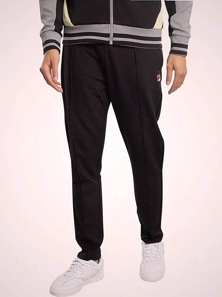 Fila Herren Molveno – Jogginghose mit Biesenmuster, Schwarz