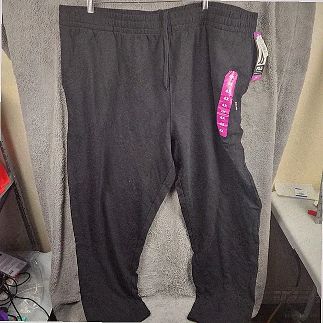 FILA Joggers Men's Black Relaxed Fit Drawstring Elastic Waist - 4X NWT