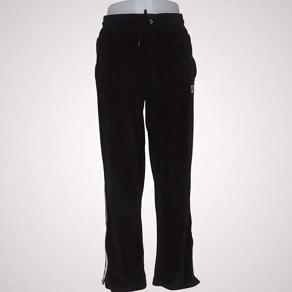 Fila, Jogginghose, Größe: 48, Schwarz, Elasthan/Polyester, Einfarbig, Samt #eWQ