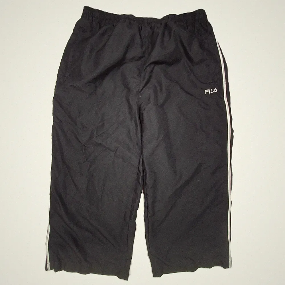 FILA Shorts XL Herren Sporthose Schwarz Fitness Training Logo Jogging
