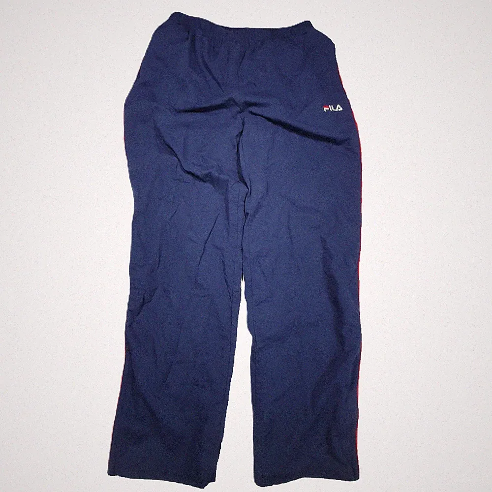 Fila Trainingshose Herren Jogginghose Größe L / 52 Blau Mesh Gerades Bein