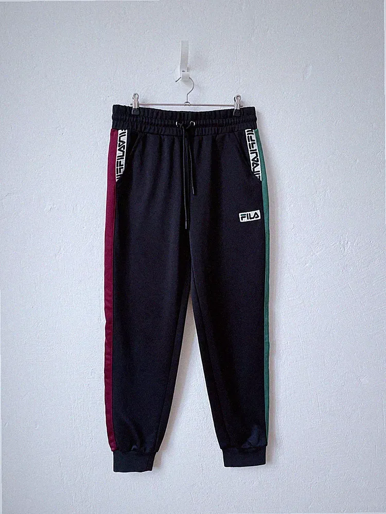 Fila Vintage Trainingshose Gr. S Schwarz Y2K Streetwear Scandi Sport 90s Retro