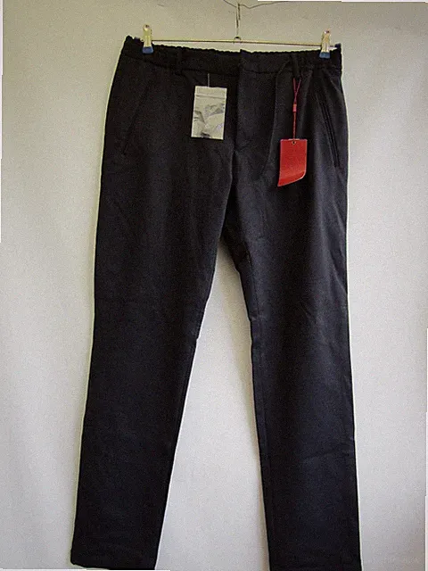 Finshley & Harding London Herren Hose, Schwarz, Viskose, Polyester, Neu, Gr. 52