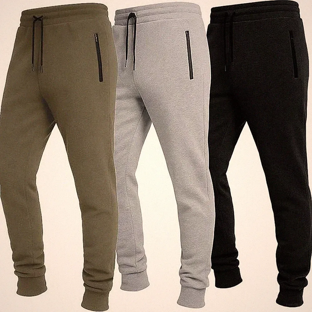 Fitness Laufen Freizeitkleidung Herren Jogginghose Sport Trainingshose Einfarbig