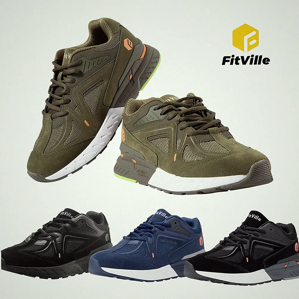 FitVille Laufschuhe Herren Extra Weite Turnschuhe Sportschuhe Bequeme Sneakers