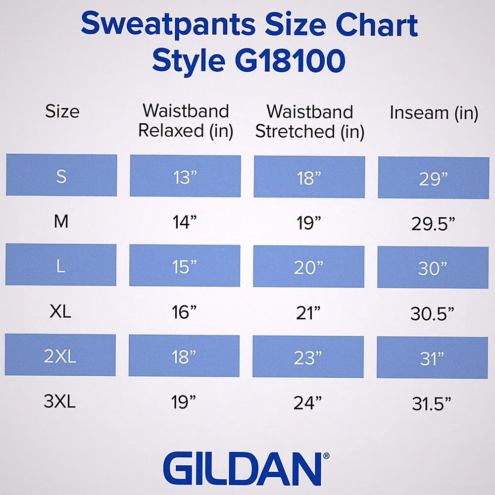 Fleece-Jogginghose Gildan Herren schwarz Größe Klein mit Taschen Modell G18100